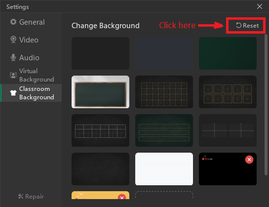 classroom background
